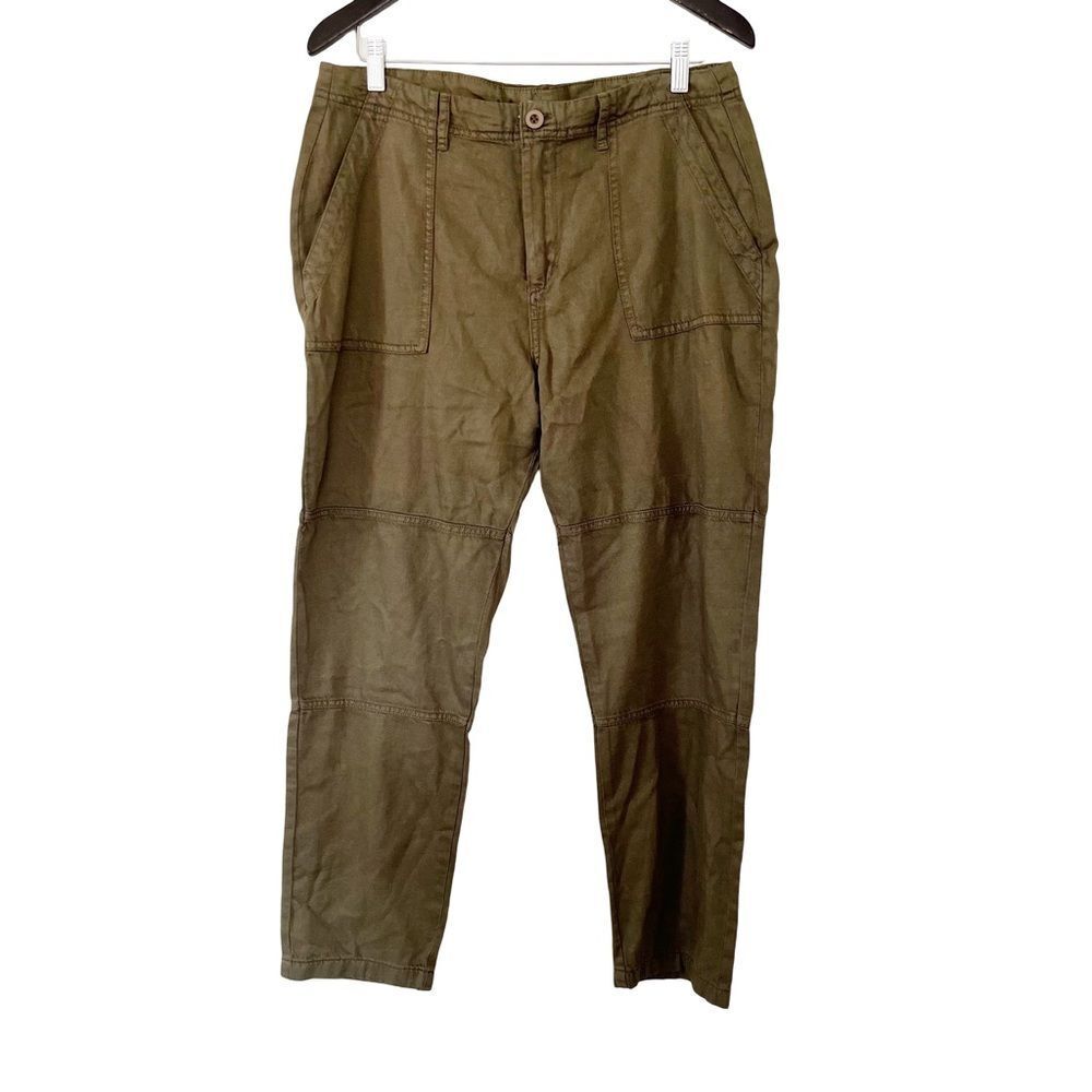 Devoted Olive Green Cargo Style Straight‎ Leg Pants